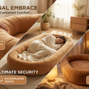 Love's cabin Round Donut Cat and Dog Cushion Bed,  Bed for Cats or Small Dogs, Anti-Slip & Water-Resistant Bottom, Super Soft Durable Fabric Pet Beds, Washable Luxury Cat & Dog Bed Gray